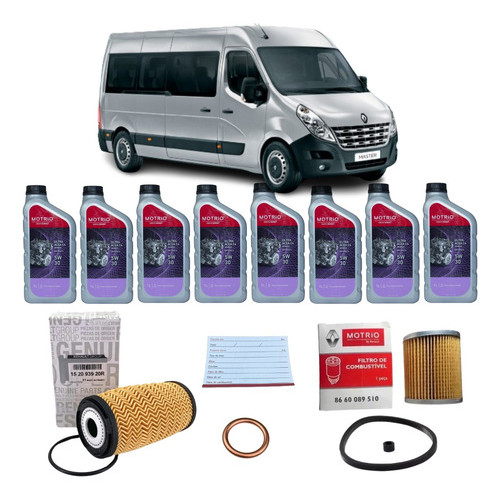 Kit Troca De Óleo E Filtro Combustível Master 2.3 16v