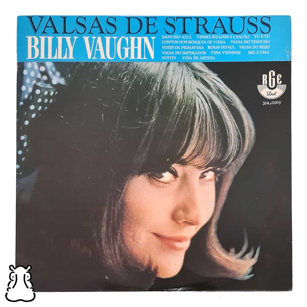 LP Billy Vaughn - Valsas de Strauss - Disco Vinil 1965 - Hm