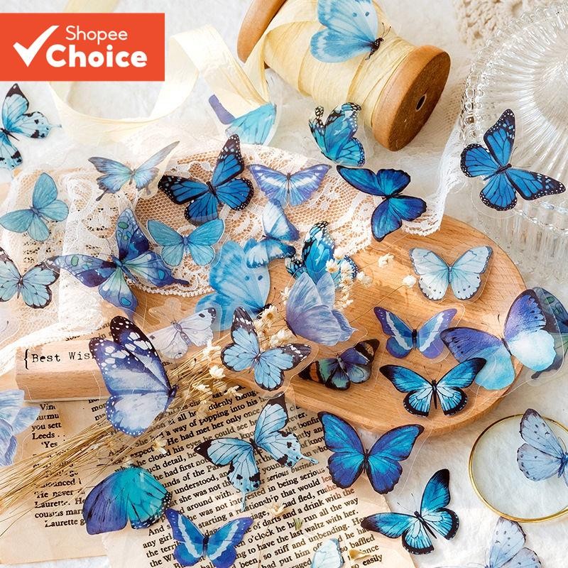 40pcs Adesivos de Parede Borboleta para Decoração de Bolo, Aniversário e Casamento