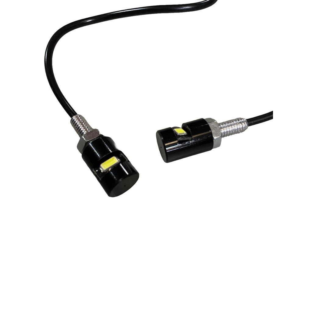 Par Parafuso Luz Placa Led Moto Carro Universal Custom honda