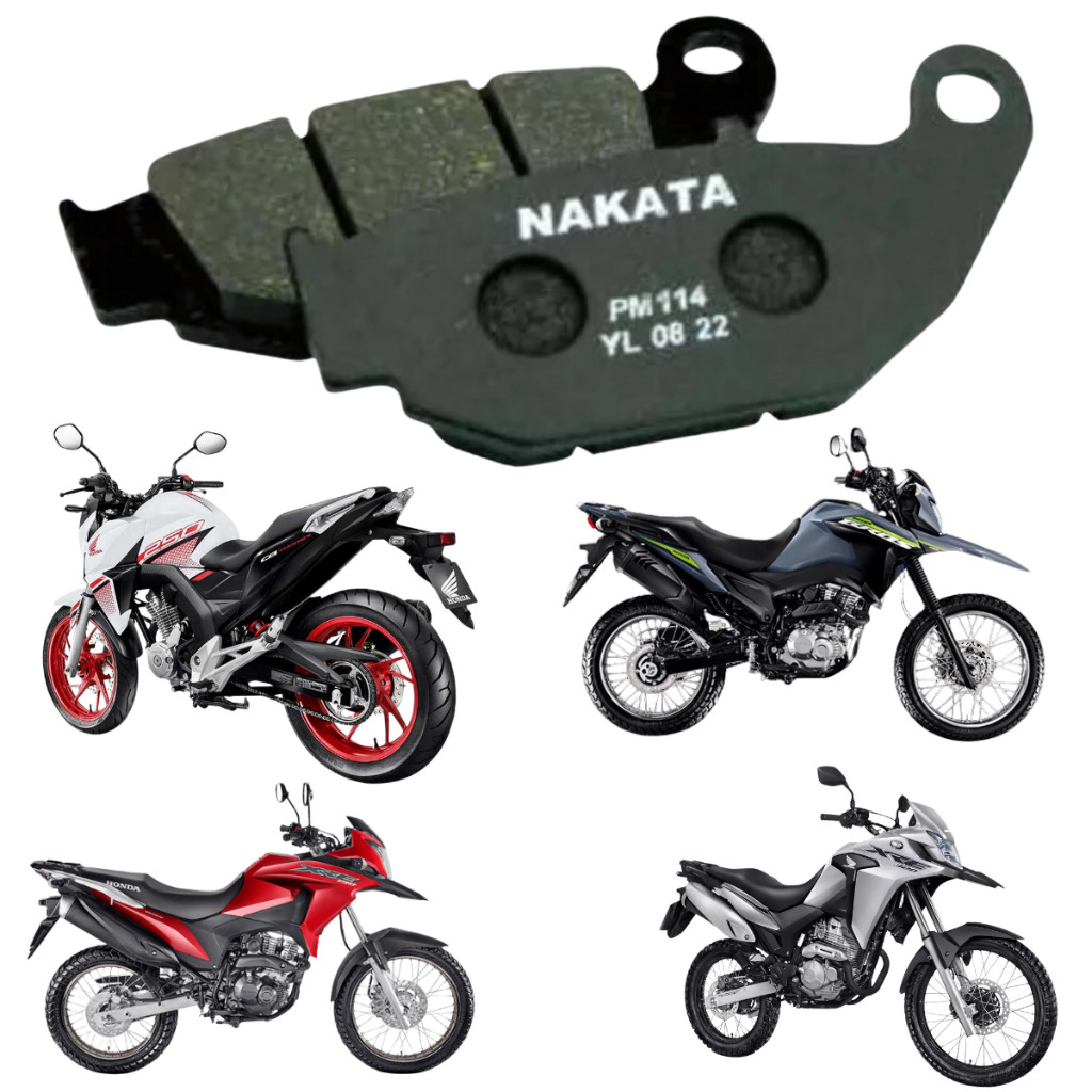 Pastilha Freio Trase Nakata Honda Cb Twister 250 2015 A 2023