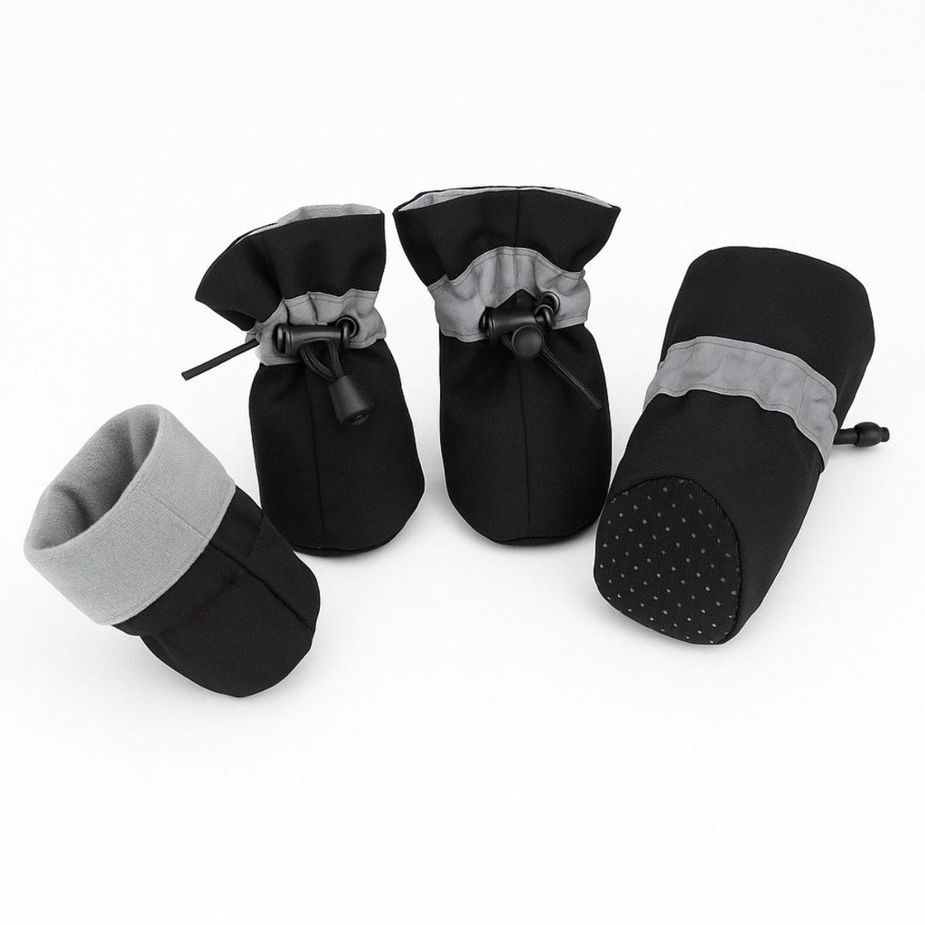 Bota de Cachorro Gato Pet Botinha Protetor de Pata Tecido Antiderrapante Ajustável Elástico em Oferta na Shopee