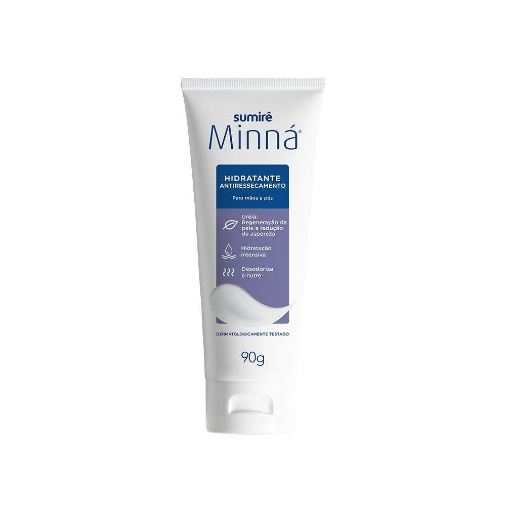 Creme Hidratante para Mãos e Pés Minná Antiressecamento 90g em Oferta na Shopee