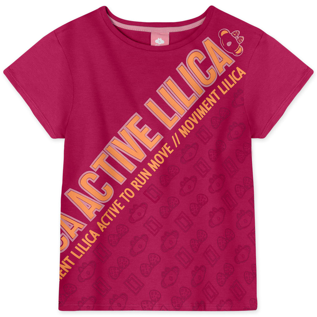 Blusa Infantil Manga Curta Lilica