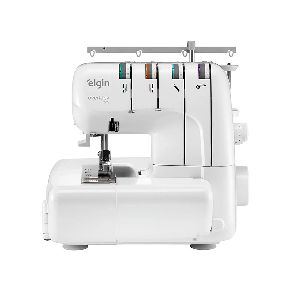 Máquina de Costura Overlock Elgin 2000 Portátil 127v em Oferta na Shopee
