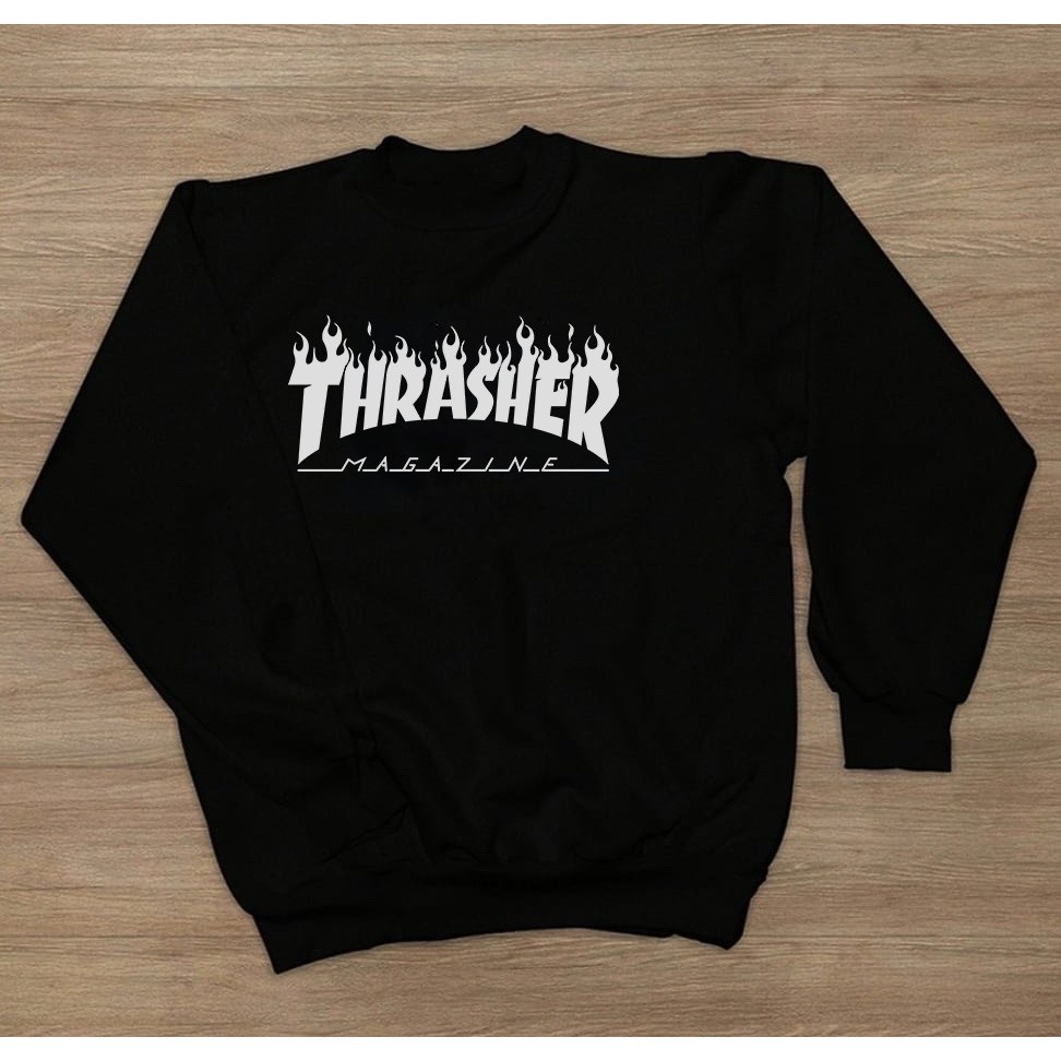 Blusa Thrasher Magazine Agasalho Masculino Novidade Br 22 Gola Careca