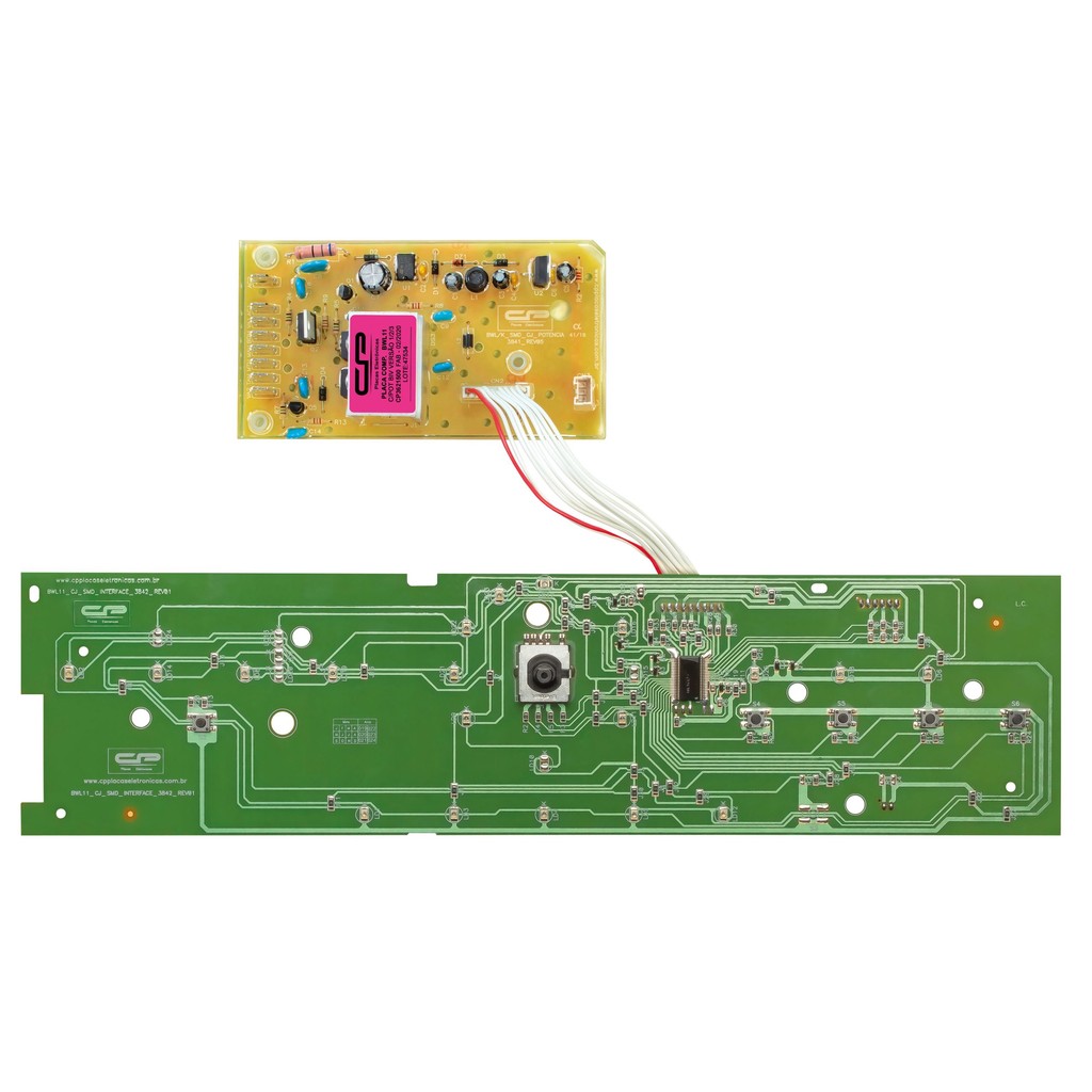 PLACA POTENCIA E INTERFACE LAVADORA ROUPA COMPATÍVEL C/ BRASTEMP BWL 11 VERSAO 1/ 2/ 3 CP BIVOLT 3621500 W10356413