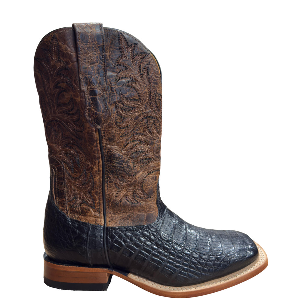 BOTA TEXANA MASCULINA GOYAZES DALLAS JACARE PRETO TABACO