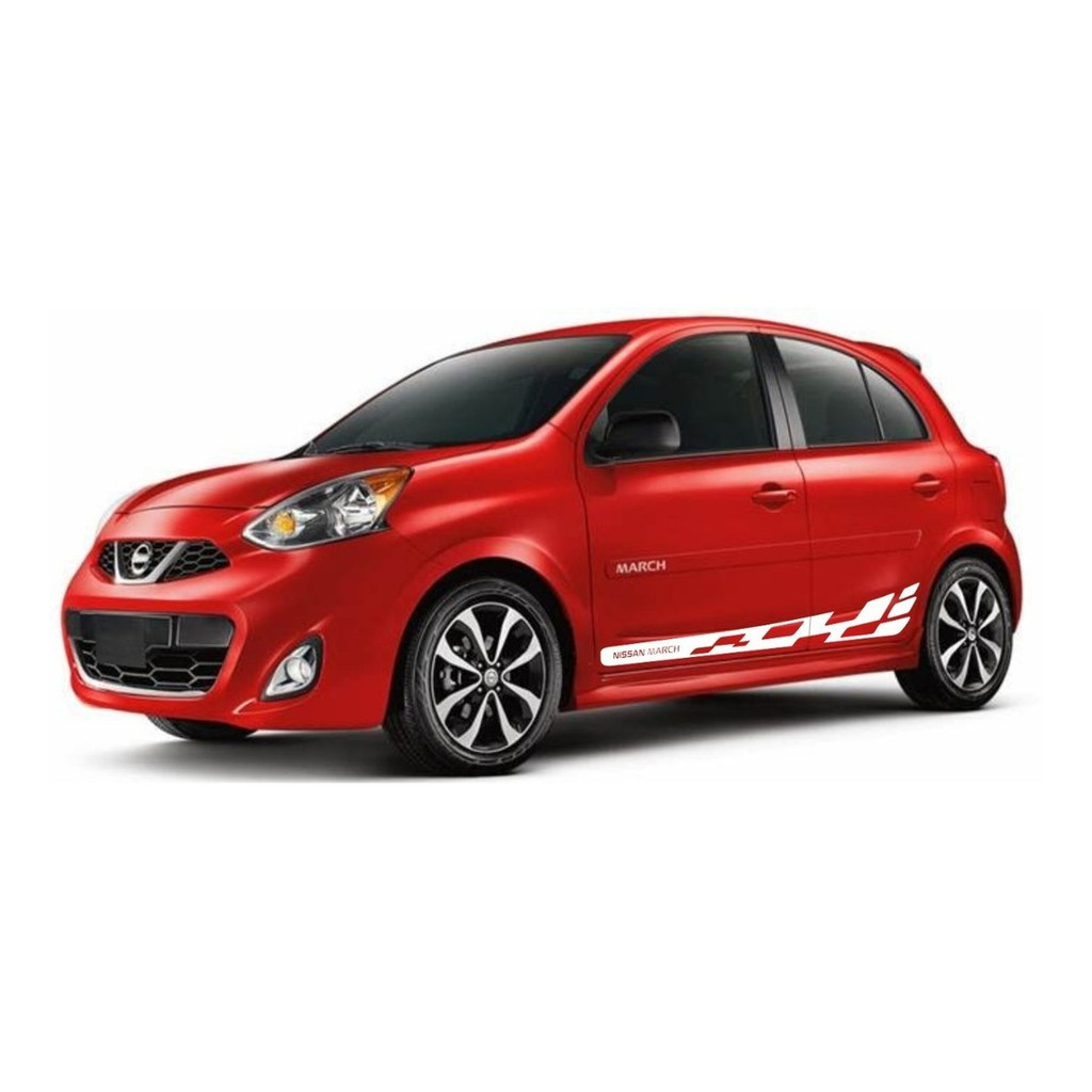 Kit Adesivo Lateral Nissan March Mh1 Hatch Faixa Fita Lpc