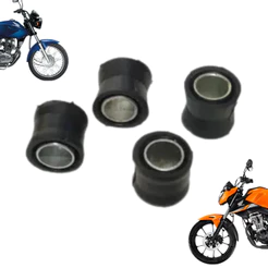 Kit 4 Buchas Amortecedor Cg Titan 125 150 160 Importado 12221E