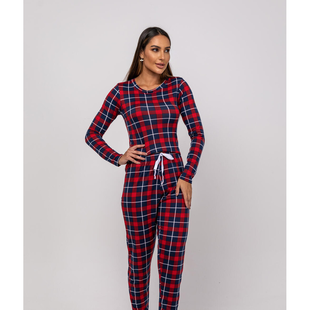 Pijama Calça E Blusa M/L Malha Salvatore Fashion