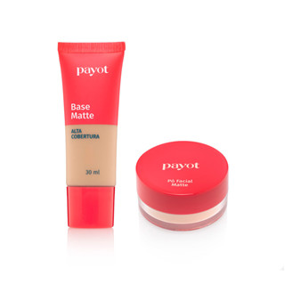 Kit Base Alta Cobertura Cor 2.0 + Pó Facial Cor Matte2 Chérie Payot em Oferta na Shopee