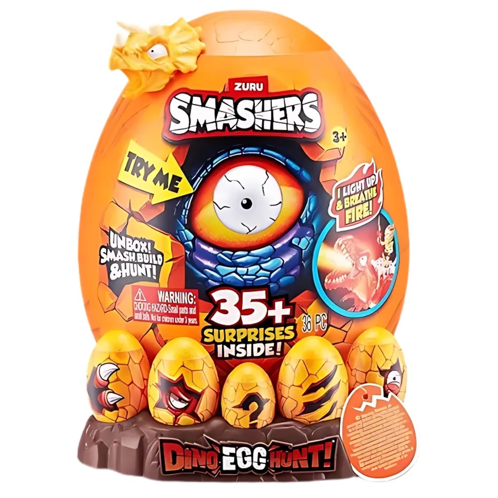 Brinquedo Smashers - Ovo Dino Hunt Grande Série 1 F02133 Fun em Oferta na Shopee