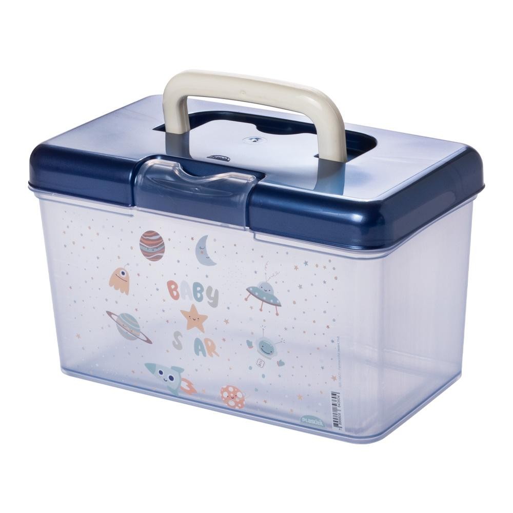 Maleta Organizadora Caixa Multiuso Astronauta Caixa Multiuso Volta às Aulas Plasútil em Oferta na Shopee