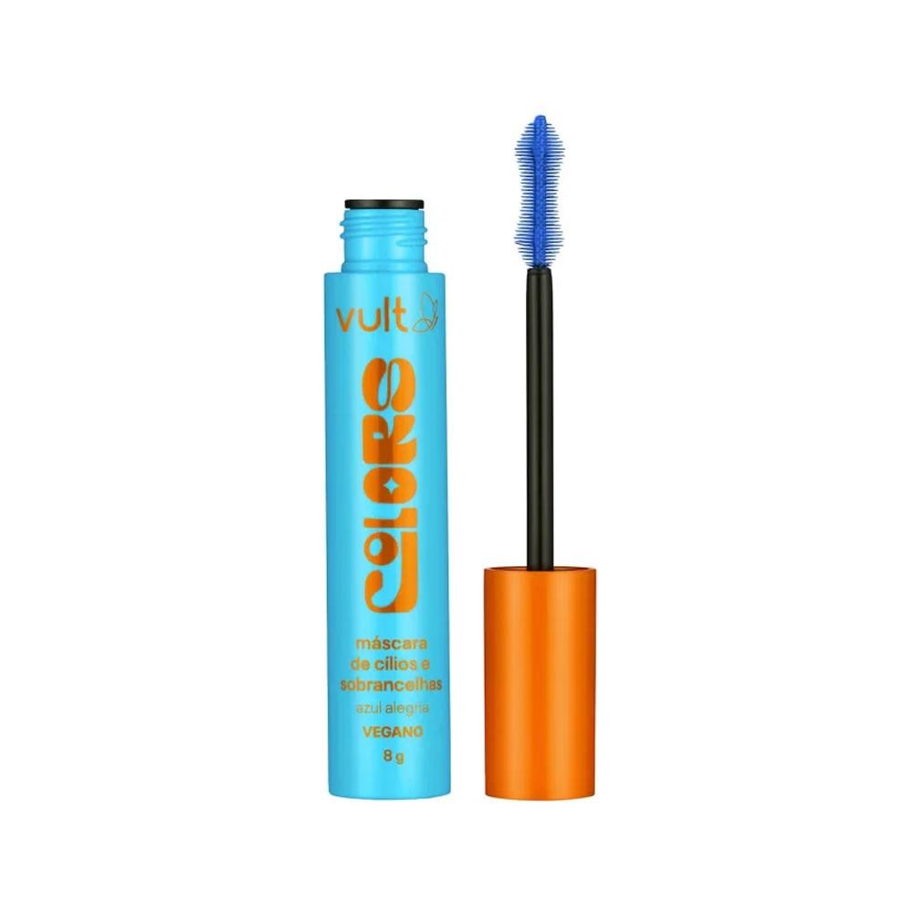 Vult Colors Máscara De Cílios Colorida Azul Alegria 8g