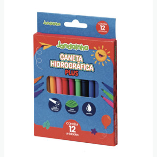 Canetinha Plus Lavável Jandainha - Estojo com 12 Cores em Oferta na Shopee