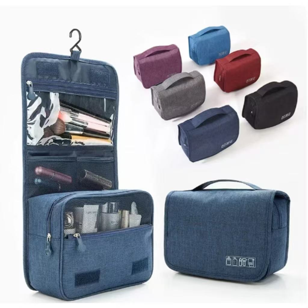 Necessaire Organizadora Bolsa Portátil Feminina Para Maquiagem Para Viagem Higiene Pessoal Com Divisória Cabide em Oferta na Shopee