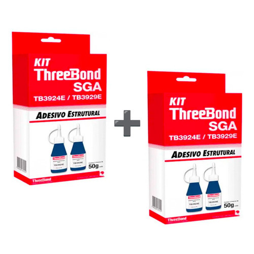 2 Kit  Cola Para Retrovisor Interno Three Bond 100g Cola P/ Retrovisor Three Bond Kit Three Bond