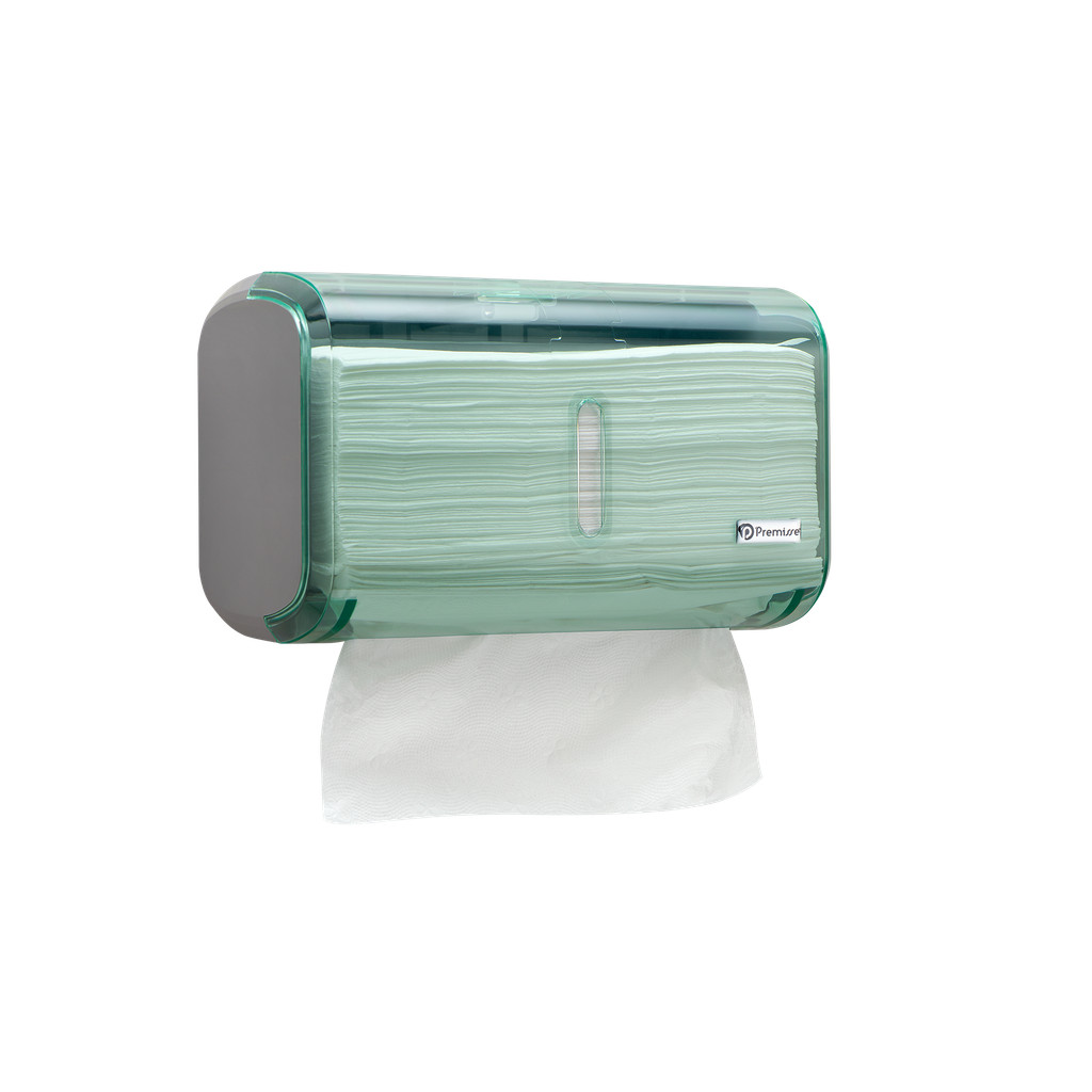 Dispenser Papel Toalha Toalheiro Compacto Urban Diamante Cor Verde - Premisse