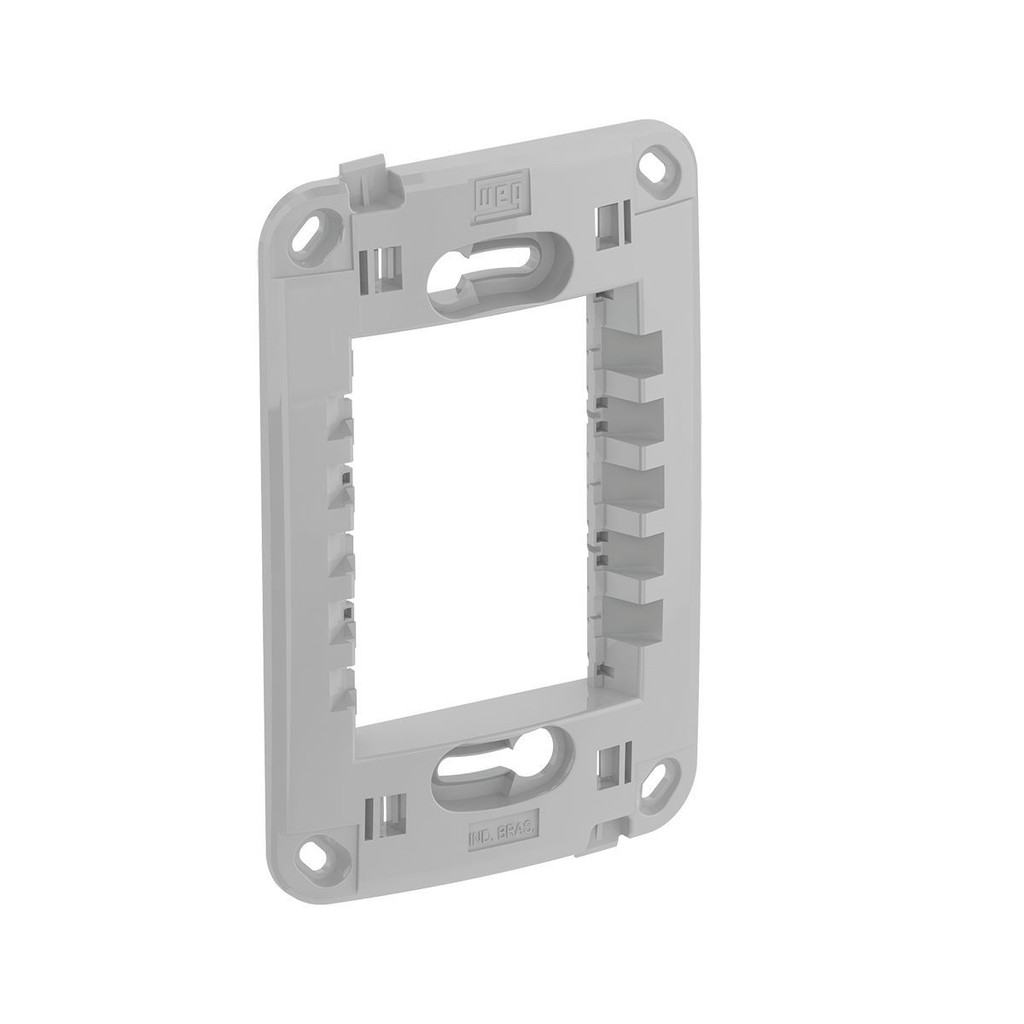 Suporte Plastico 4x2 - Compose WEG Suporte Para Placa Espelho e Módulo Tomadas Tecla Compose WEG em Oferta na Shopee