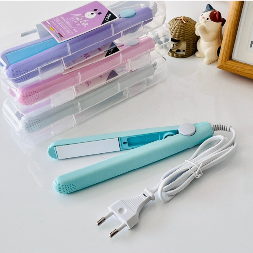 Mini Chapinha Prancha De Cabelo Portátil Com Case Transporte Bivolt Estojo-Promoção