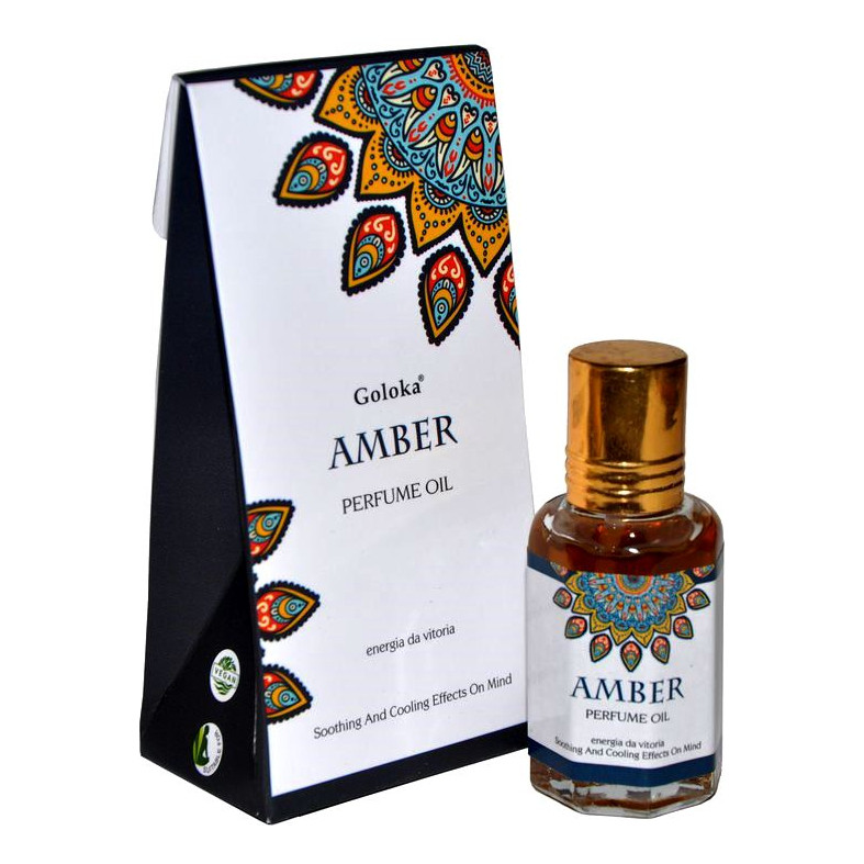 Óleo Perfumado Indiano Goloka Âmbar 2un.10ml - Aumenta a Libido