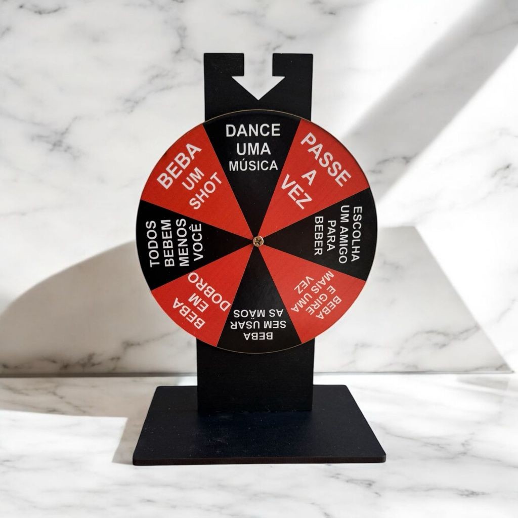 Roleta Roda de Shot Cachaça Mesa Bebida Happy Hour Bebida em Oferta na Shopee