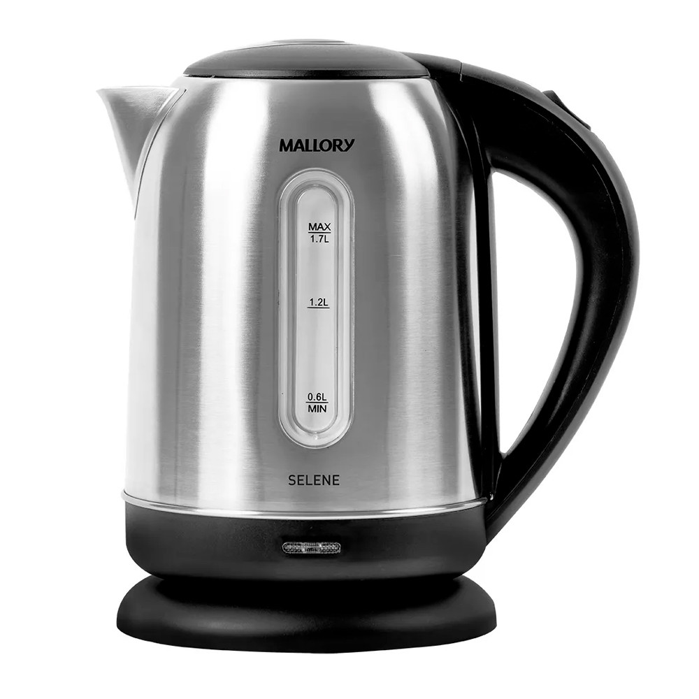 Chaleira Elétrica Mallory Selene em Aço Inox 1,7l 1200w 220v