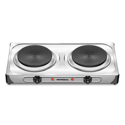Fogão Elétrico Fast Cook Due Mondial Inox 2000W FE-03