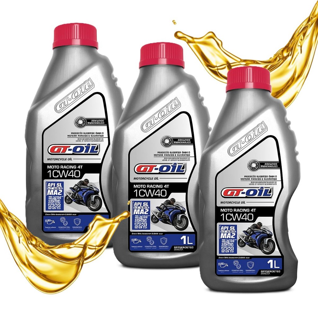 Kit Óleo Gt Oil 10w40 Semissintético 3 Litros em Oferta na Shopee