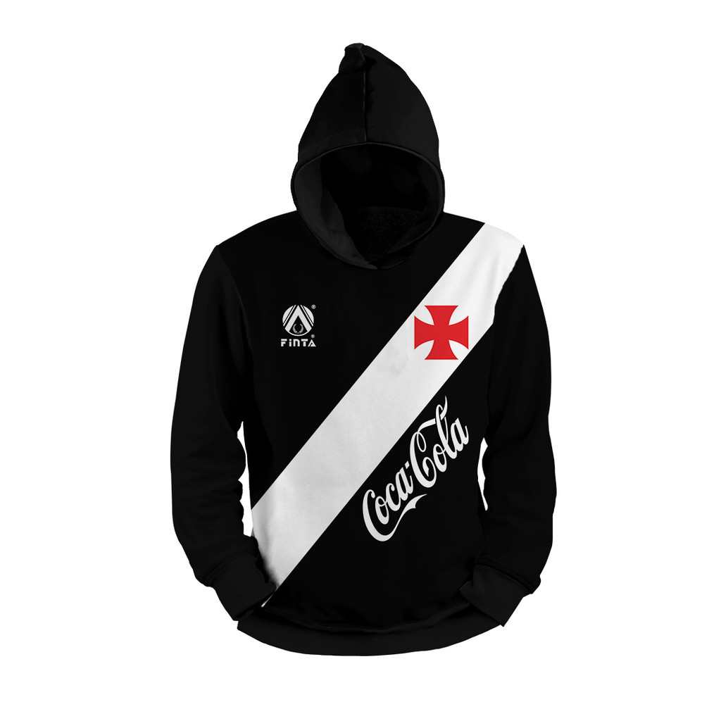 Moletom Full Capuz Fechado Tecido Algodão Estampa Carioca Time de Futebol Blusa de Frio Vaco