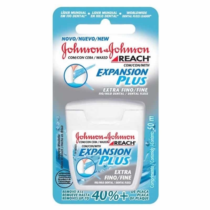 Fio Dental Johnson´s & Johnson´s Expansion Plus Extra Fino 50m - VENCIMENTO SETEMBRO 2025 - Health