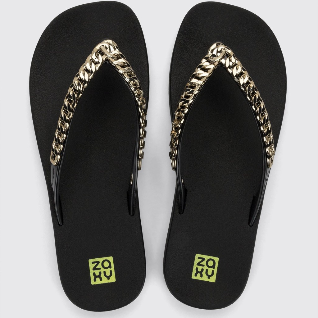 Chinelo Feminino Zaxy Hype 19284 com Correntes e Tiras Finas