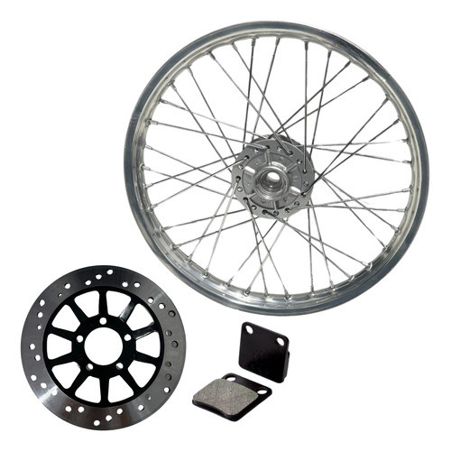 Roda Dianteira Titan 150 Start Com Disco De Freio + Pastilha