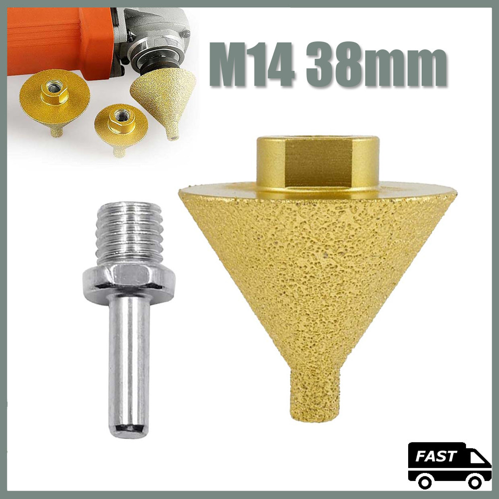 Broca De Chanfro De Diamante-Ferramenta Rosca M14 38mm Para Ferramentas De Moagem De Telha E Pedra