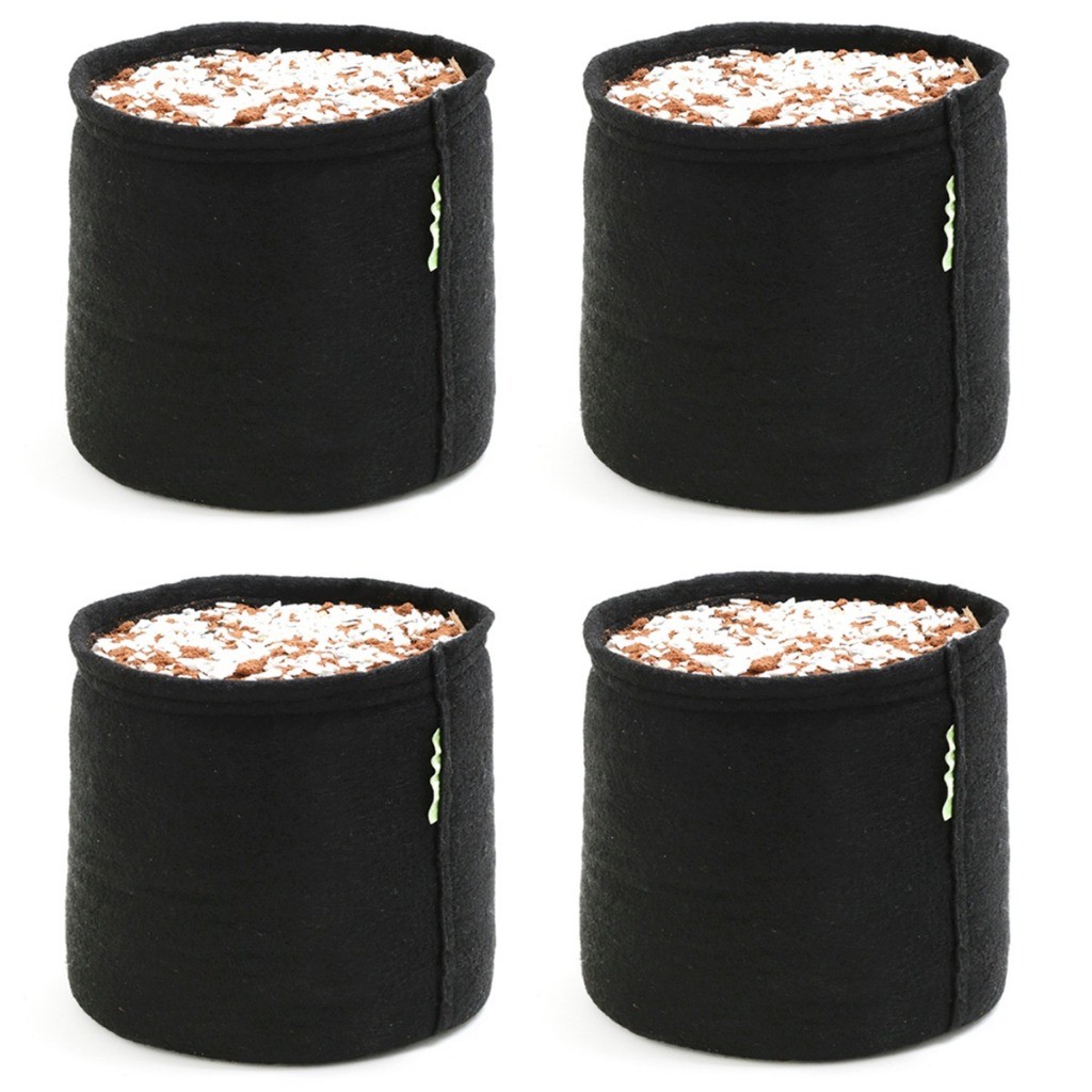 kit 4 vasos de 40 litros prime cultivo em feltro