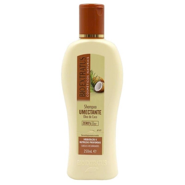 Bio Extratus Umectante Óleo de Coco Shampoo 250ml em Oferta na Shopee