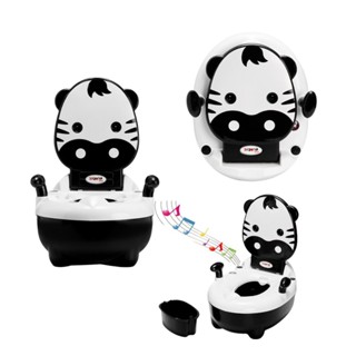 Troninho Penico Infantil Musical Desfralde Zebra Replay Kids em Oferta na Shopee