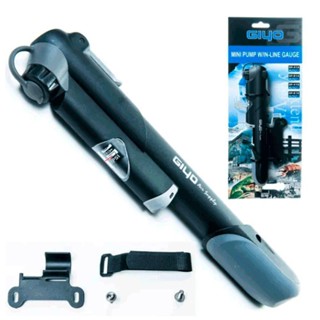 Mini Bomba De Encher Gp-41 Giyo C/ Manômetro Bico Reversível em Oferta na Shopee