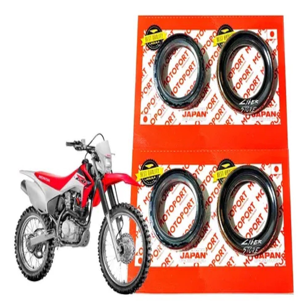 Retentor Bengala + Guarda Pó Honda Crf 230 / Xr 200 / Nx 350