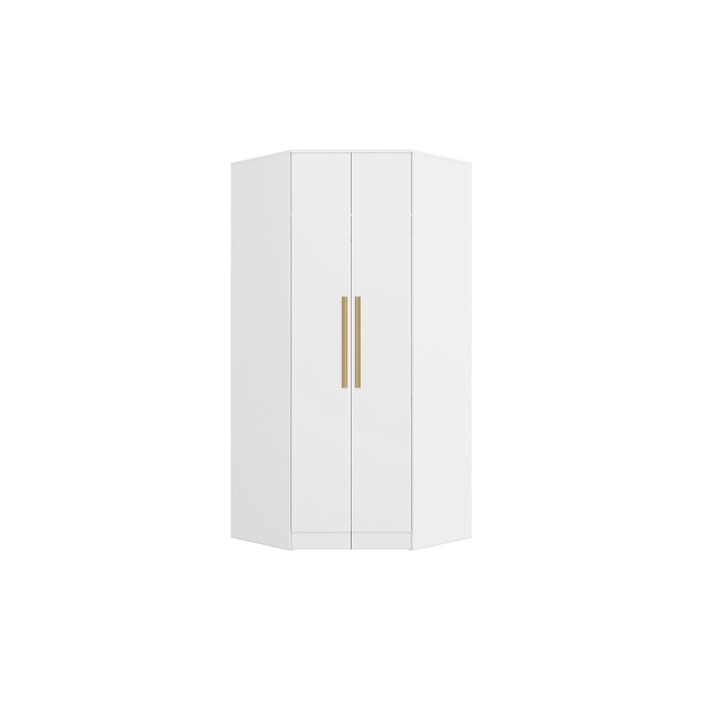 Guarda-Roupa de Canto 2 Portas Kappesberg Adapt Branco - Home & Living