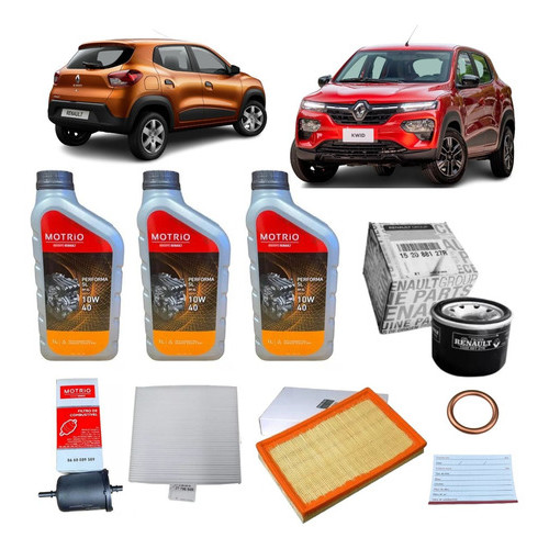 Revisão Óleo + Filtros Motrio Renault Kwid