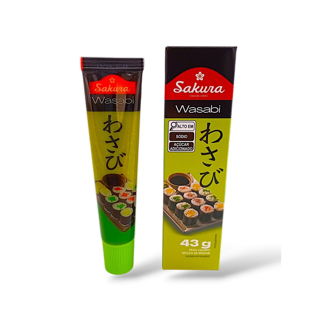 Wasabi em Pasta Picante Sem Glúten Sakura 43g
