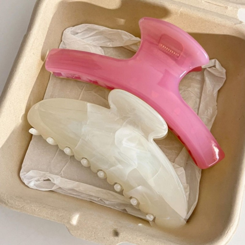 Branco Rosa Moda Gradiente Plumeria Flor Hairpin Apertos Clipes Presilhas Acessório