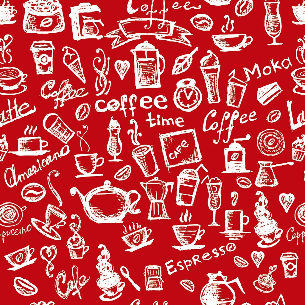 Adesivo Papel De Parede Lavável Casual Cozinha Gourmet Café Vermelho Rolo de 3 Metros