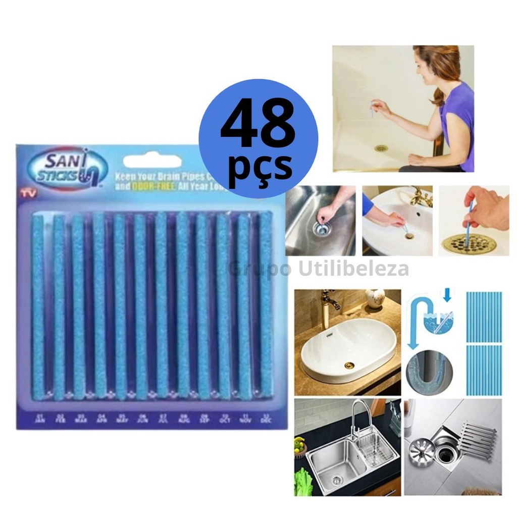 Haste De Limpeza Esgoto Banheiro Cozinha Limpador E Desentupidor Pia Ralo em Oferta na Shopee