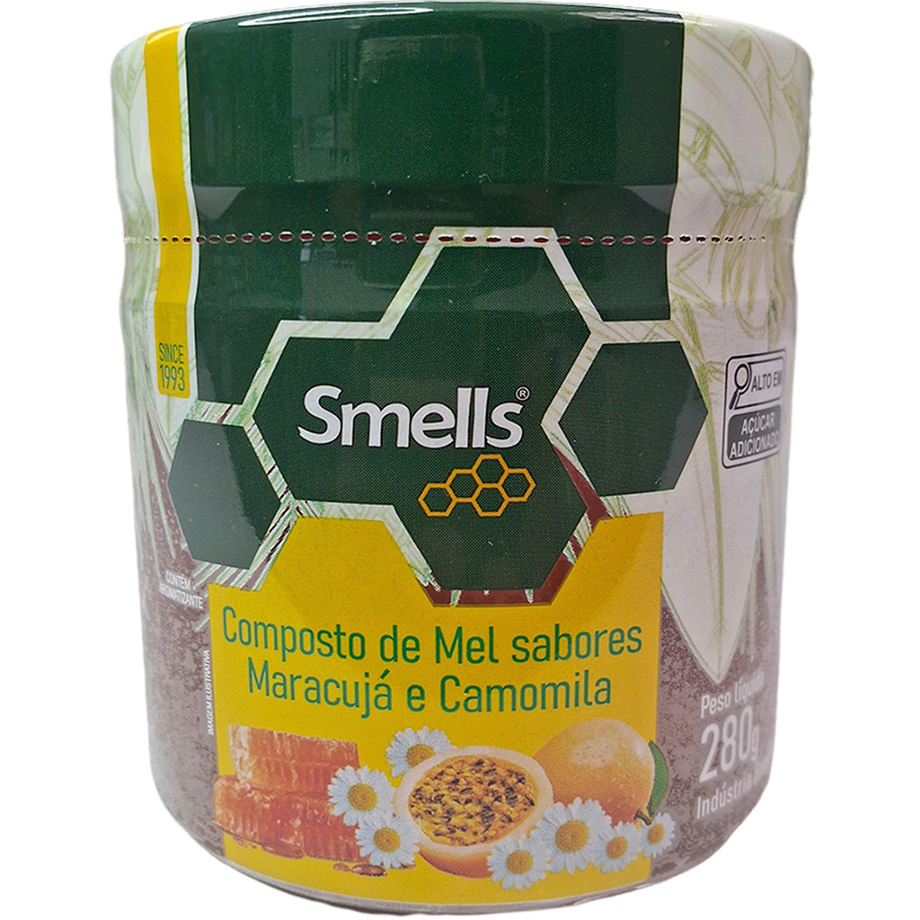 Pote Mel Natural Para Adultos Crianças 280g Pote Vidro Puro Sabores Smells