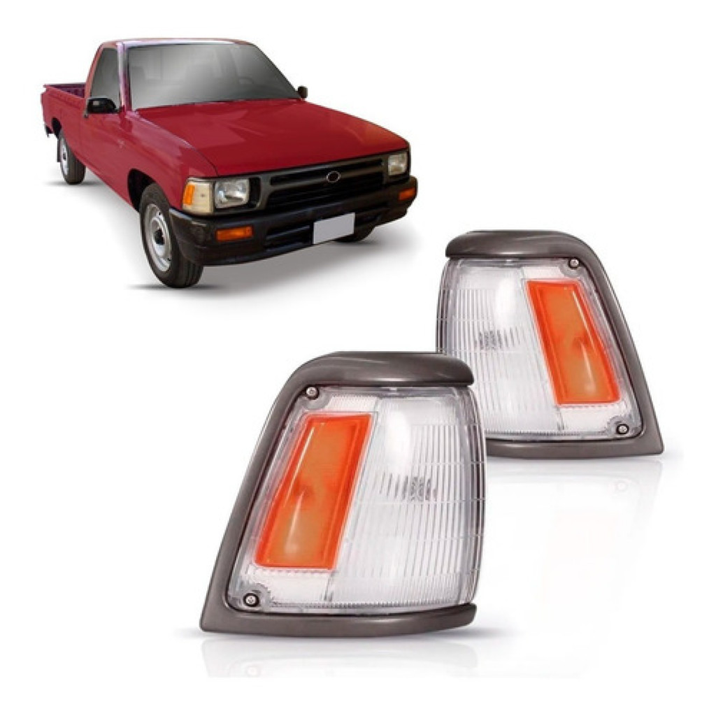 Pisca toyota Hilux 4x2 ano modelo 1992 1993 1994 1995 1996 1997 1998 1999 2000 2001 Aro Cinza, referencia de mercado