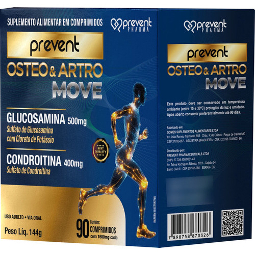 Osteo Artro Move - Prevent Pharma 90caps em Oferta na Shopee