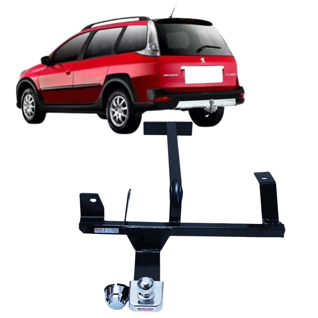 Engate Reboque Rabicho Fixo Peugeot 206/207 Sw/Scapa 450Kg bOM